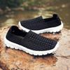 Men's Slip On Hollow Woven Casual Shoes Upstream Shoes