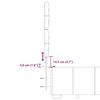 Box Spring Bed with Mattress Dark Grey 140 X 190 Cm Fabric