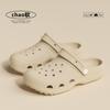 Women And Men'S Hole Shoes Summer Non-Slip Outdoor Sandals Closed Toe Shit Feeling Beach Slippers Thick Bottom Soft Bottom