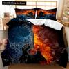 Music Duvet Cover Set Cool Colorful Headset Bedding Set Kids Boys Girls Bedding Set Music Queen King Size Polyester Qulit Cover