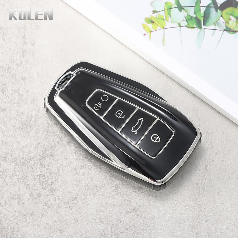 

New Tpu Car Smart Key Case Cover Shell Fob For Geely Coolray Atlas Boyue Nl3 Emgrand X7 Ex7 Suv Gt Gc9 Borui Keyless Accessories
