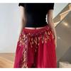Hip Hop Dance Sequin Hip Scarf Waist Chain Streetwear Fashion Belt Extender Jazz Belly Dance Performance Wear
