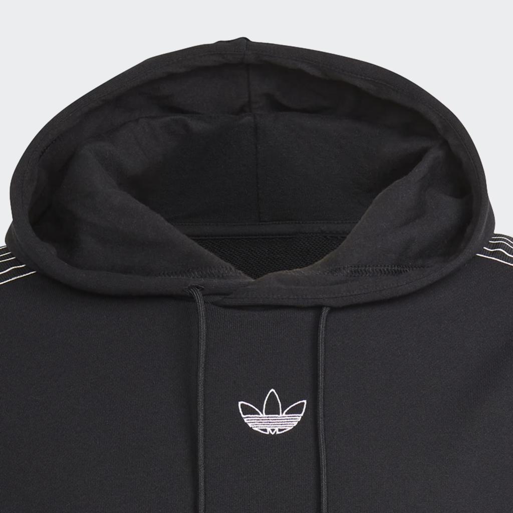 Adidas Originals Sprt Series Comfortable Three-Stripe Hoodie Men Hoodies Black GN2470