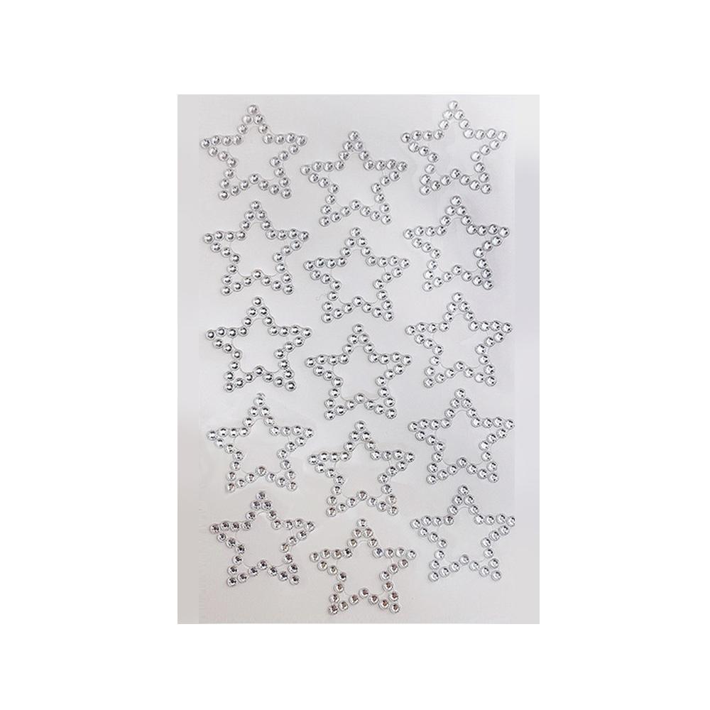 Star Heart Crystal Decoration Stickers Acrylic Imitation Pearl Stickers Gemstone Card Handmade Sticker For Girls DIY Art Supplie