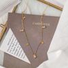 2022 Luxury Crystal Tassel Choker Necklace - Square Design, Non-Fading Clavicle Chain for Women