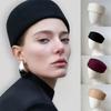 Fashion 100% Wool Top Hat Elegant Formal Fedoras Hats Retro Hard Top Flat Millinery Berets Winter
