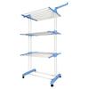 Tendedero Plegable Vertical XXL con ruedas 4 niveles con Alas Plegables 169x77x64 cm