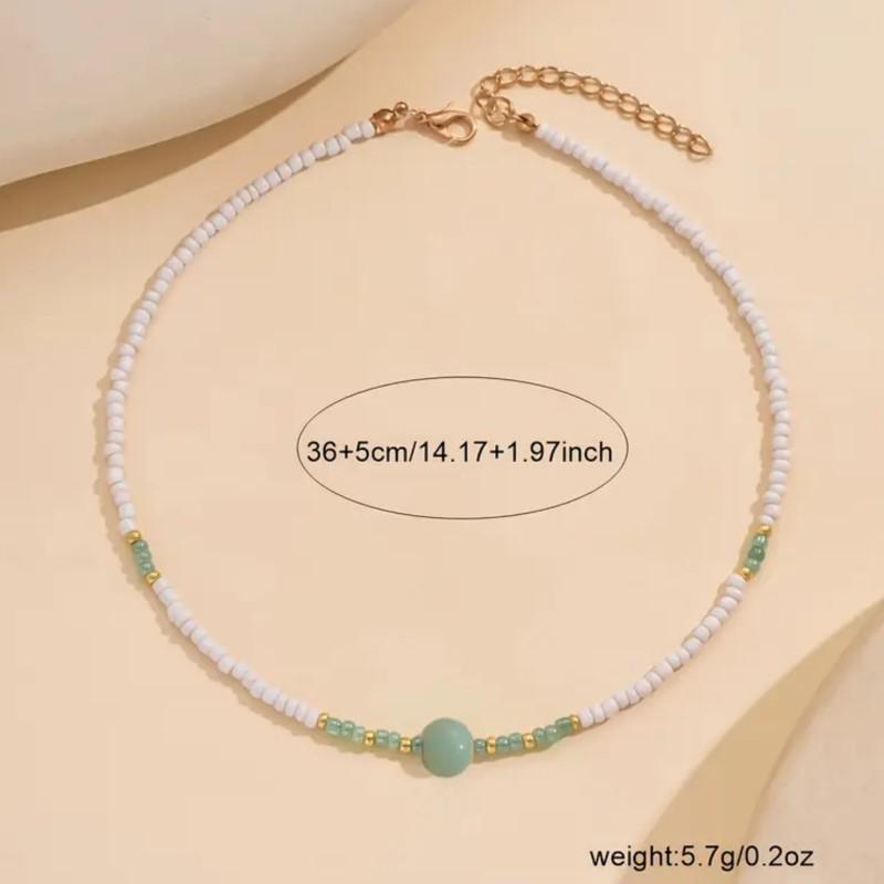 Fashion Boho-Chic Handcrafted Beaded Pendant Necklace for Women Party Occasions Jewelry Accessories Gifts