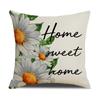 Little Daisy Letters Throw Pillow Covers With Digital Printing Of Short Plush Fabric Car-Shaped Sofa Cushion Home Decor