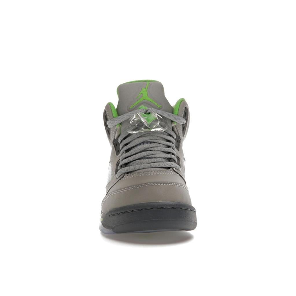 Air Jordan 5 Retro GS Green Bean 2022 Kinder-Sneaker Grau Silber Flintgrau DQ3734-003