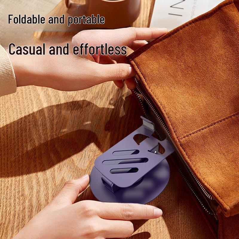 All-Metal Rotating Foldable Phone Stand for Live Broadcasts and Study