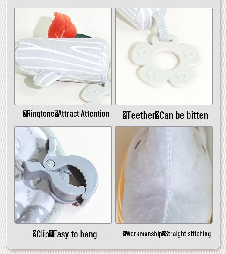 Aipinqi Nordic Style Baby Animal Stroller Hanging Plush Toy Pendant