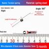 Torsion Spring Steel 0.3-3.0 for 90/180° Clip Trash Can