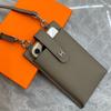 Genuine Leather Phone Case For Women 2025 New Style Single Compartment Decorative Bag Fashion Standing Small Bag For Ladies