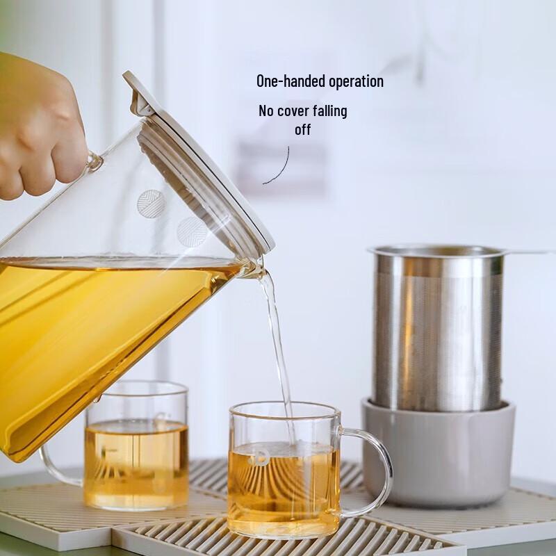 Buydeem Portable Glass Tea Infuser Pot