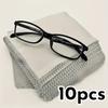 Microfiber Cleaning Cloths for Glasses Phone Screens Jewelry Random Colors Thick Soft Cleaning Wipes for Maintenance & Polishing