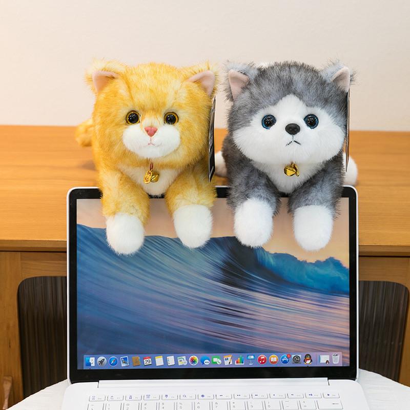 Plüschtier Husky aus kurzem Plüschmaterial, perfekt für Kinder und als Geschenk