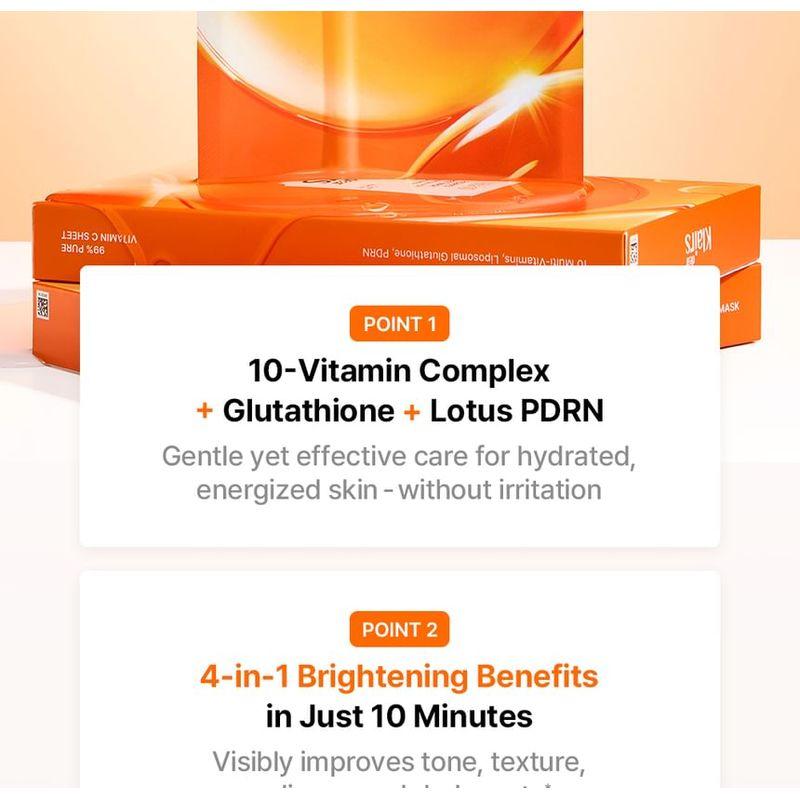 dear, klairs Vita 10 Radiance Sheet Mask Set