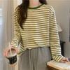 Navava Women Daily STripe Long Sleeve T shirT nT2249