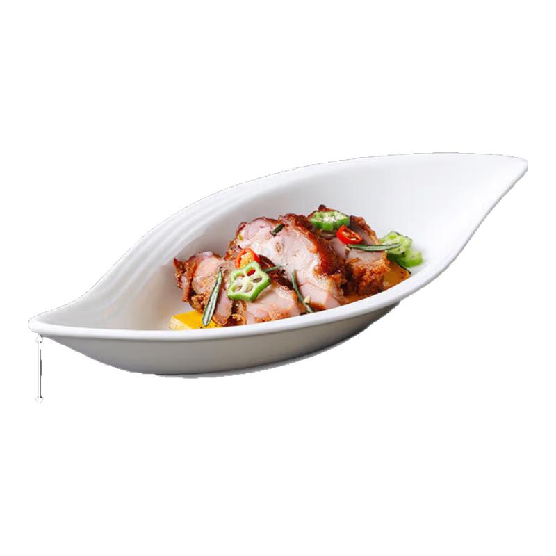 Jingdian Guangnian Irregular Ceramic Appetizer Plate