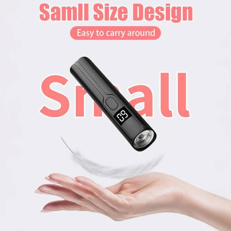 Rechargeable Mini Uv Led Nail Lamp With Smart Display Portable Fast-Drying Nail Dryer Stand For Manicure Removable Desk Uv Light