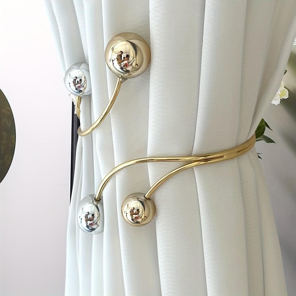 1pcs Vintage Curtain Tiebacks, Metal Holdbacks for Bedroom & Living Room Decor