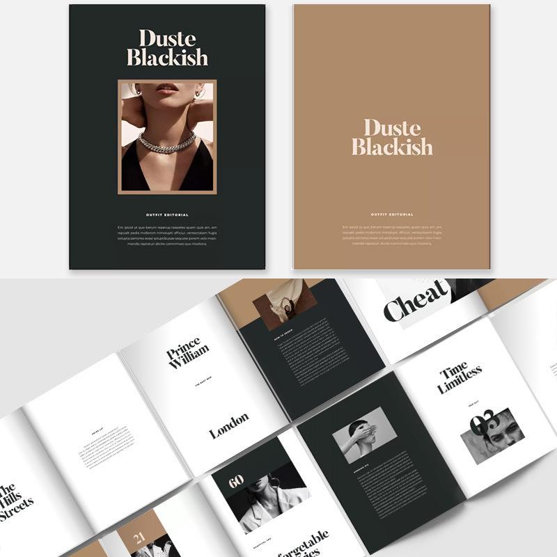 İngiliz Tarzı Defter: Moda Dergisi Kapak ve Sahne Düzeni Aksesuarı