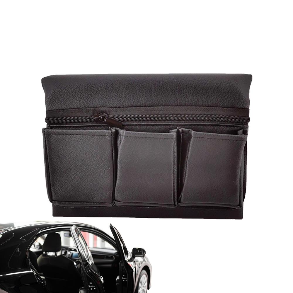 Car Armrest Storage Box Car Interior Storage Box Armrest Container For Comfort Stylish Leather Vehicle Accessory For Suv Truck
