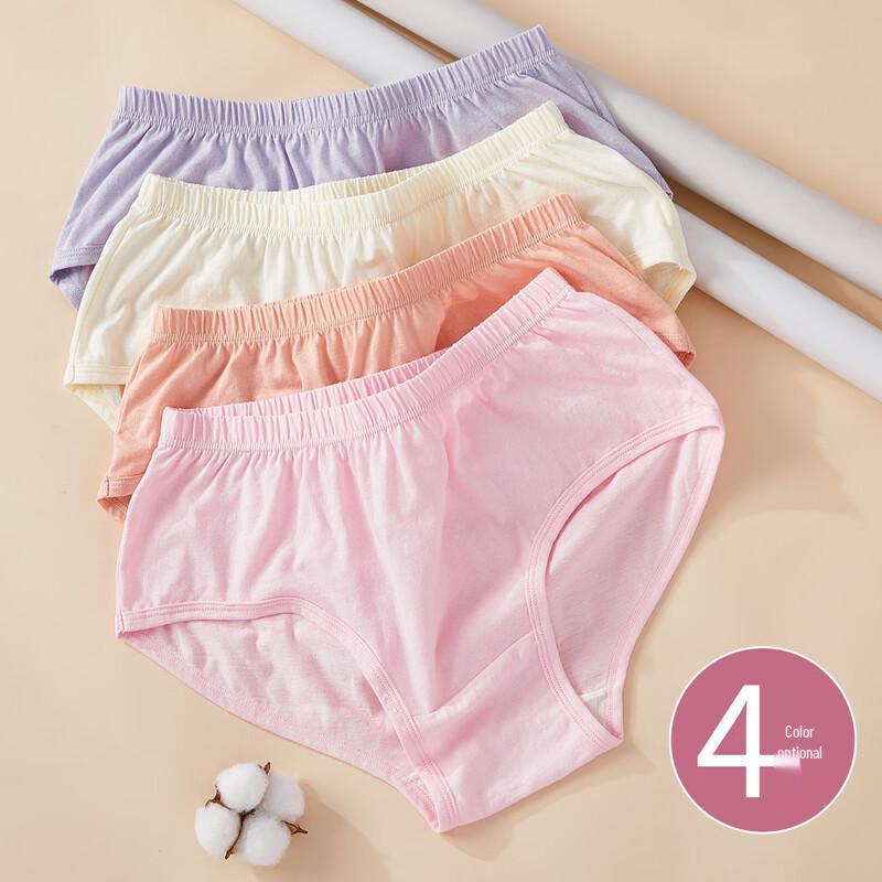 Hengyuanxiang Women's 100% Cotton High-Waist Tummy Control Underwear