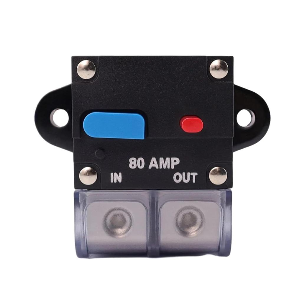 50A to 300A Circuit Breaker with Manual Reset for Car System Waterproof Marine Circuit Breaker Reset Fuse 12V- 48V DC(200A)