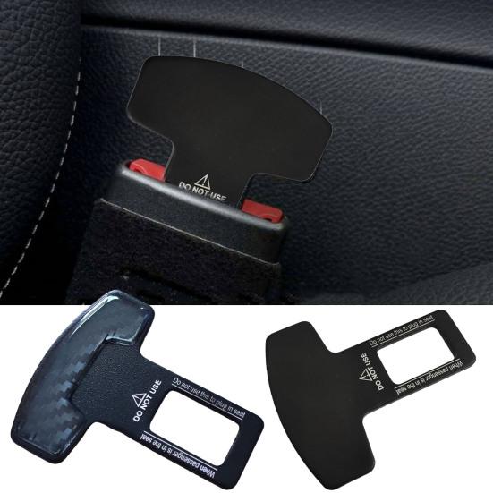 4 Pcs Automotive Belt Insert Slot Pad Latch Wear-Resistant Car Safety Belt Slot Buckle Replacement for All Models