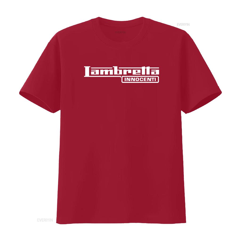 T-shirt Lambretta Innocenti Mod Skinhead Scooteriste Rudie Rudeboy Mode Streetwear Impression vintage Lavé streetwear Décontracté