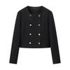European and American style, new women's clothing, short double-placket blazer with chain belt and ankle pants.