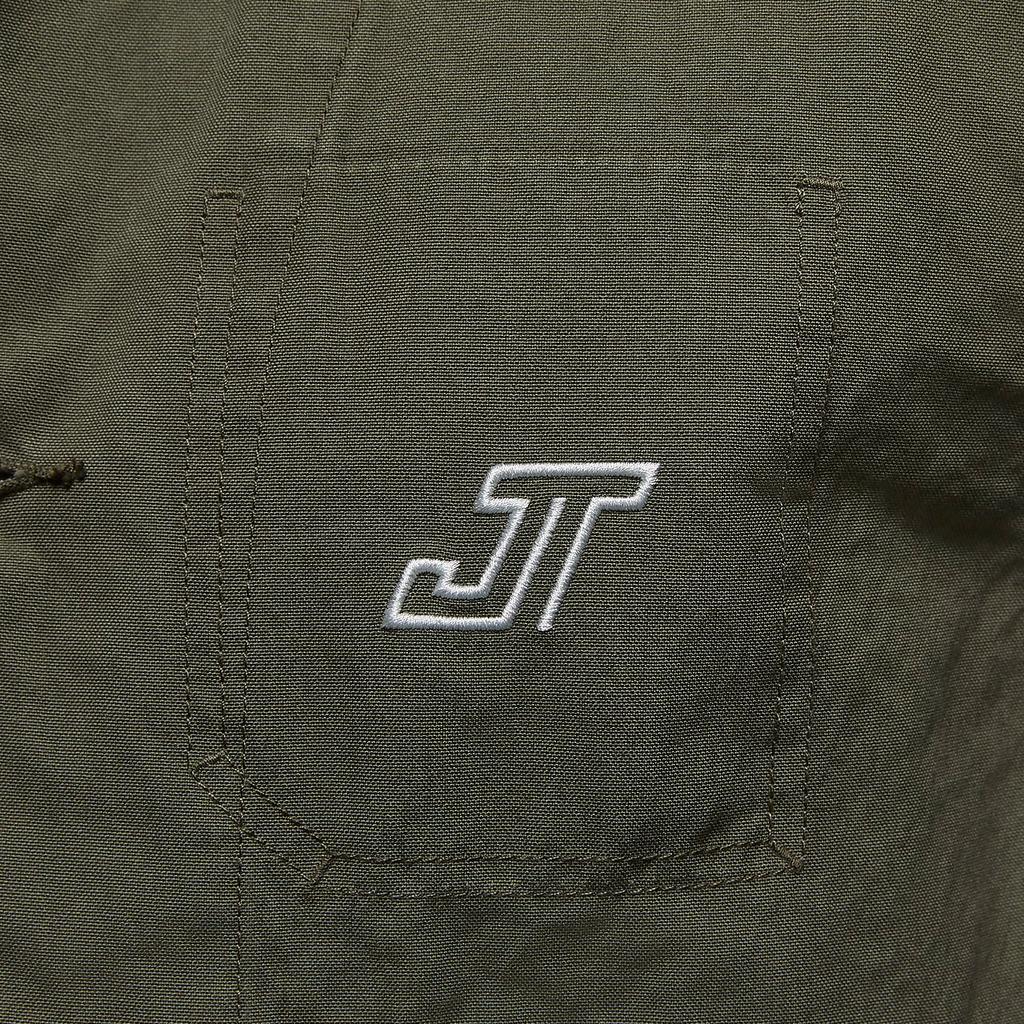 Jordan Tatum Chicago Solid Color Polo Comfortable Long Sleeve Jacket Men Jacket Olive-Green HM3881-222