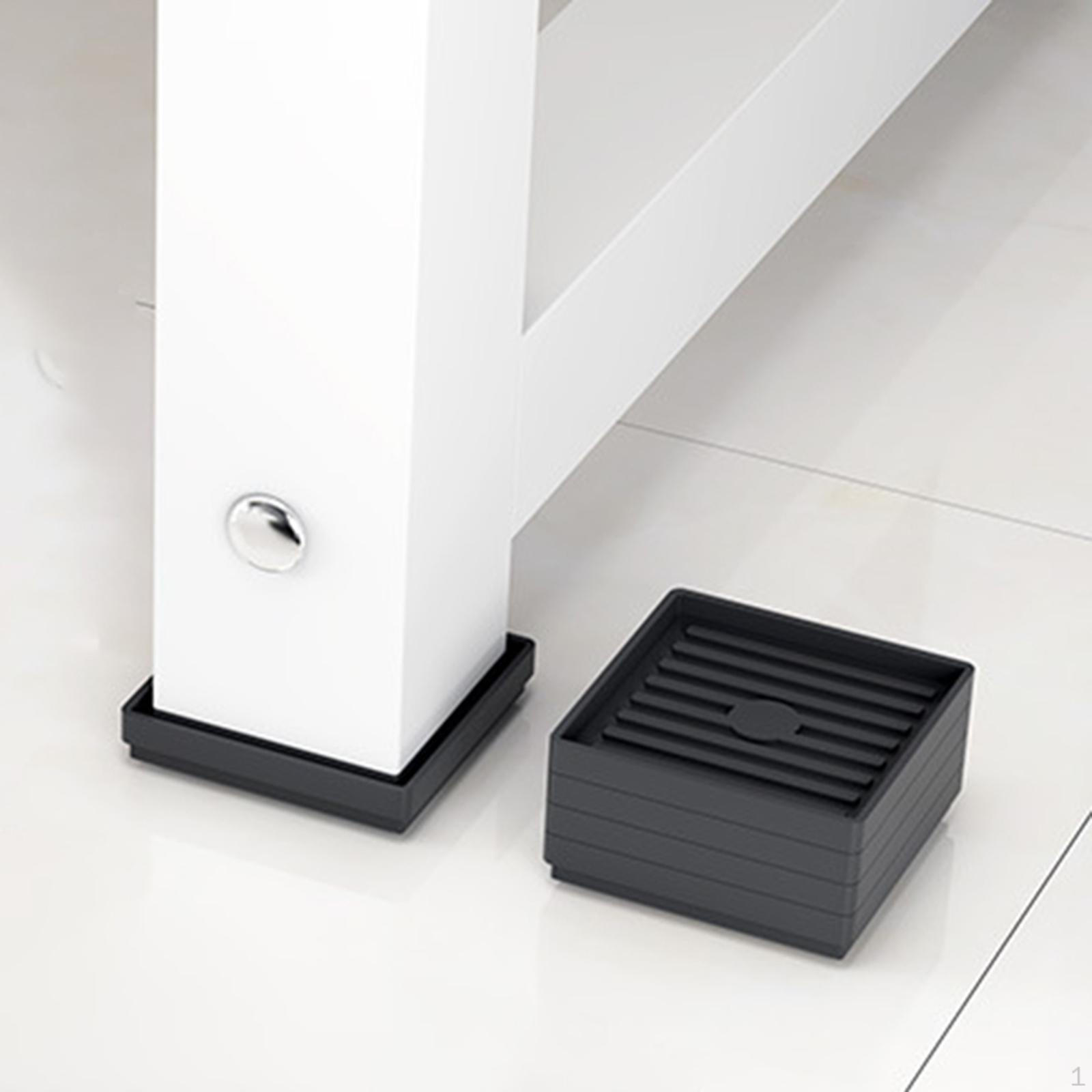 

4 предмета мебели подставки под ноги под колеса нескользящие квадратные фиксаторы для кровати защитные подставки под ноги 8.3cmx8.3cm