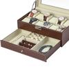 Watch Storage Accessory Holds 12 Luxury Watch Storage PU Case, Storage, Watches, 2-Tier, Box, Leather… (12-Tier, Brown)