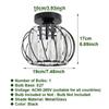 Modern Mini Ceiling Light  European Style E27 Iron Semi Flush Mount for Home Gold Luxury Crystal Ceiling Lamp