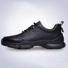 Fashion 2025 Casual Mens Shoes Comfortable Breathable Walking Shoes Soft Soles Soft Surfaces Official Solid Color Mens Shoes Thick Black