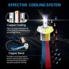 2Pcs Head Light Bulb For Chevrolet Malibu 2004-2012 2008 2009 2010 Hi Lo Beam Fog Bulb LED Headlight 30000LM H11 Auto Accessory
