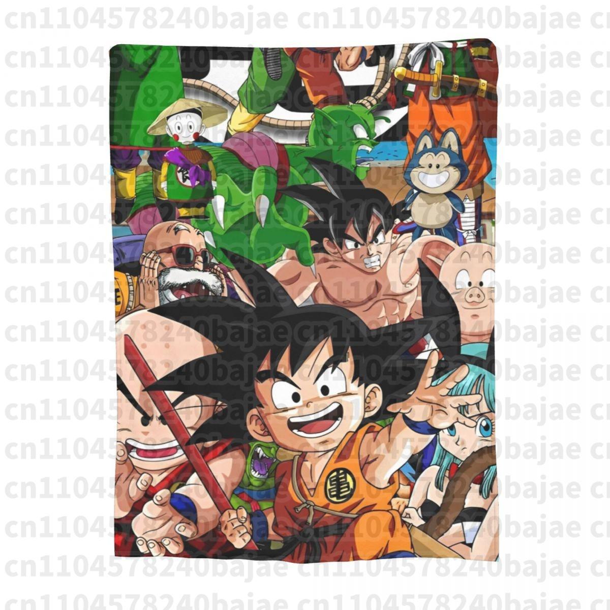 

Dragon Ball DragonBall Goku Throw Blanket for Couch Soft Fuzzy Plush Blanket 50x60 Inches Multi-size Bedspread for All Seasons 75x90cm