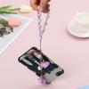 Phone Case Hanging Cord Mobile Phone Lanyard Keychain Wrist Rope Flower Pendant Anti-lost Lanyard
