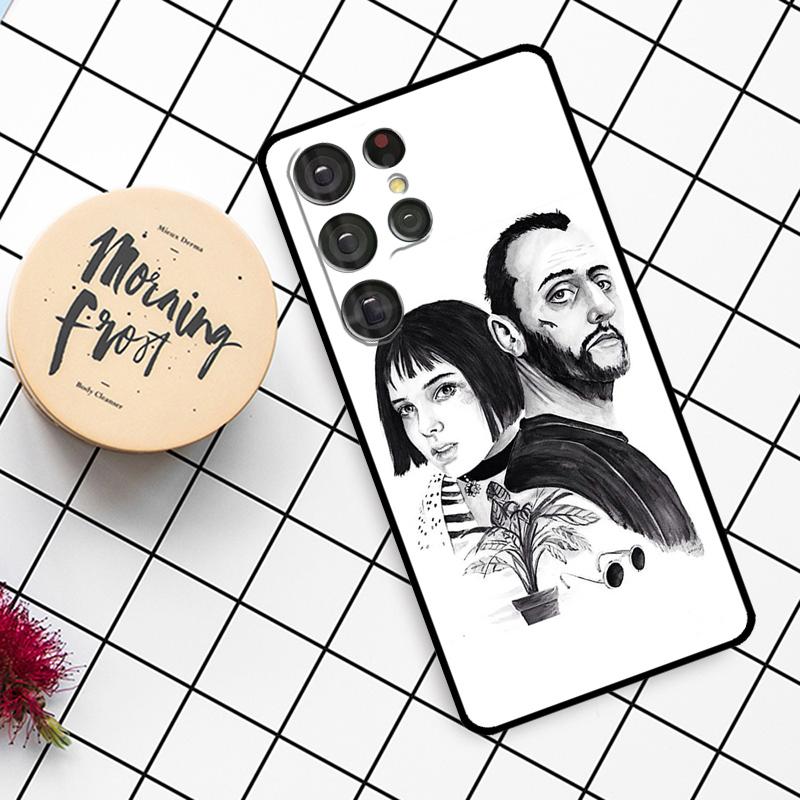 Leon Mathilda Case For Samsung Galaxy S25 Ultra S23 S22 S21 S20 S24 Ultra S9 S10 Plus S25 FE Phone Cover