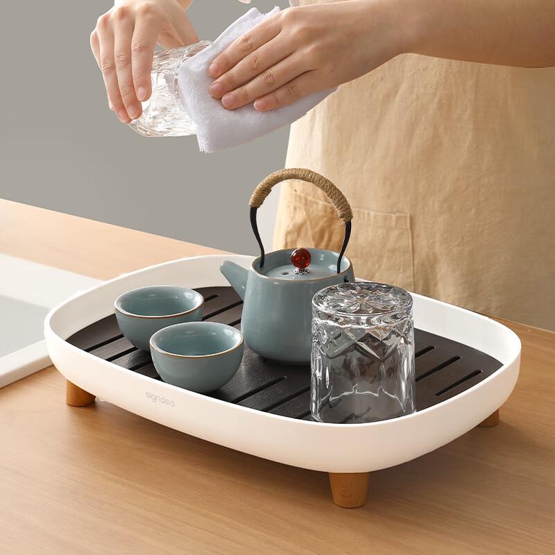 Shangqi Modern Japanese Tea Tray with Drainage