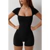 European & American Backless Crisscross Yoga Jumpsuit: Sexy Curvy Fit, Solid Color