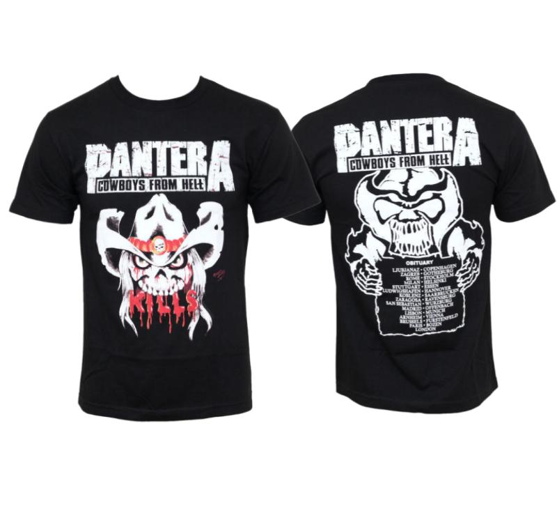 Pantera Devil Art Pattern Groove Metal Band Tshirt Casual Street Style Cotton Tshirt Suitable For Both Unisex And Unisex