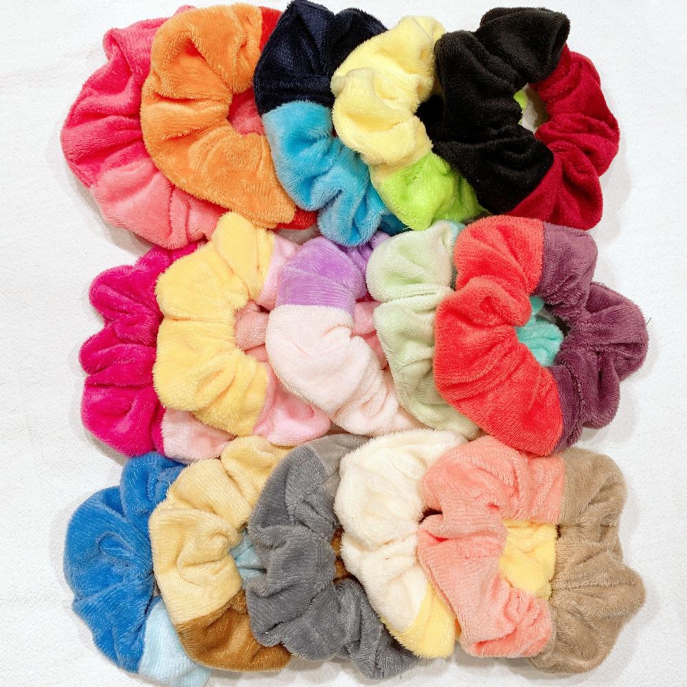 15PCS/Set Women French Elastic Hair Scrunchies For Women Hair Ties Rubber Band Hair Rope Accessories Lady Headdress 2021