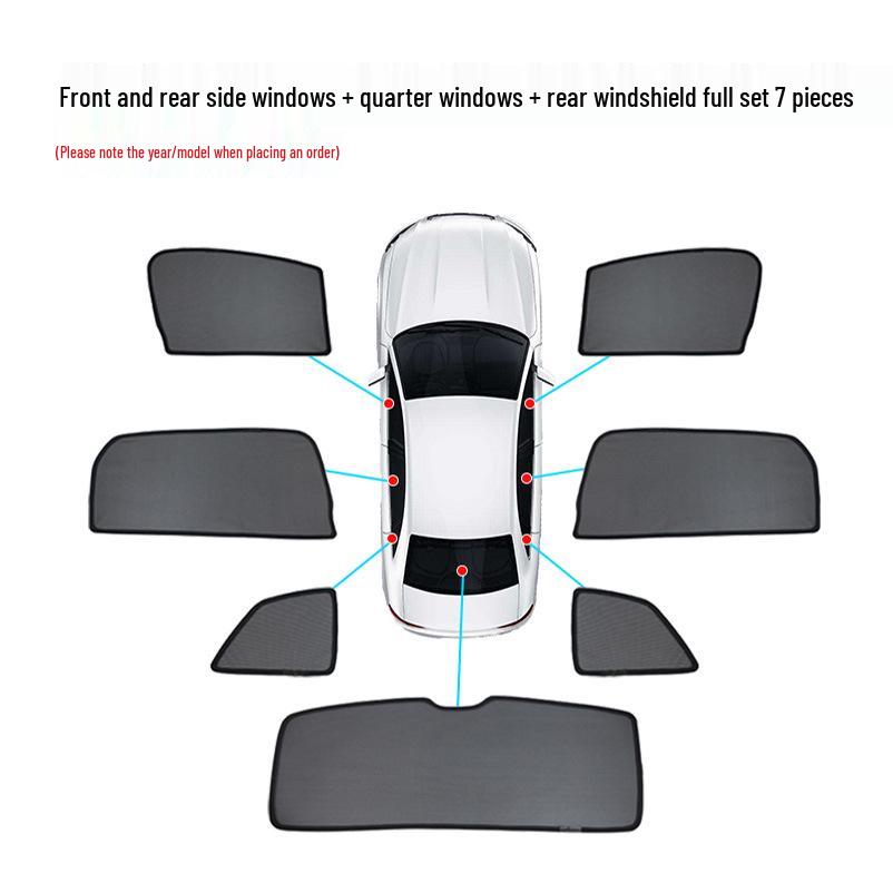 Magnetic Sunshade for BYD Sea Lion EV: Heat Insulation & Sun Protection for 05/06/07 Models