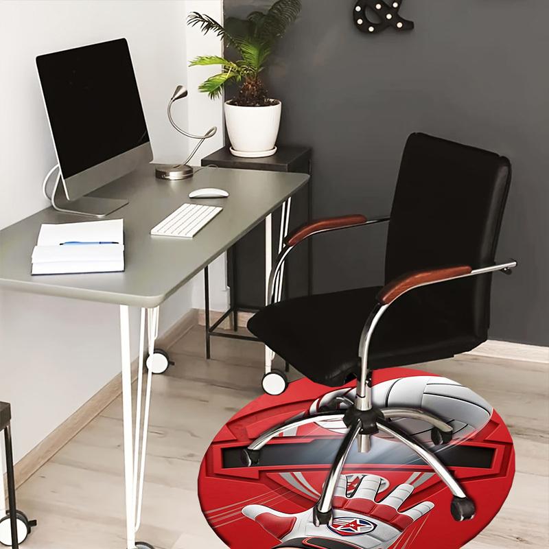 

1PC Volleyball Non-Slip Floor Round carpet, Office, family, bedroom, Large Area Rug Indoor Rugs, Durable PolyesterH0335 80cm by 80cm