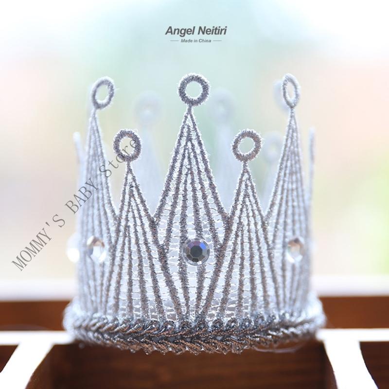 Adjustable Royal Design Hair Ornament For Infants Girls Fashionable Infant Crowns for Celebrations Polyester Accessory
