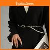 Stylish Black Multi-layer Pearl Chain Waist Chain Accessory For Women Dress